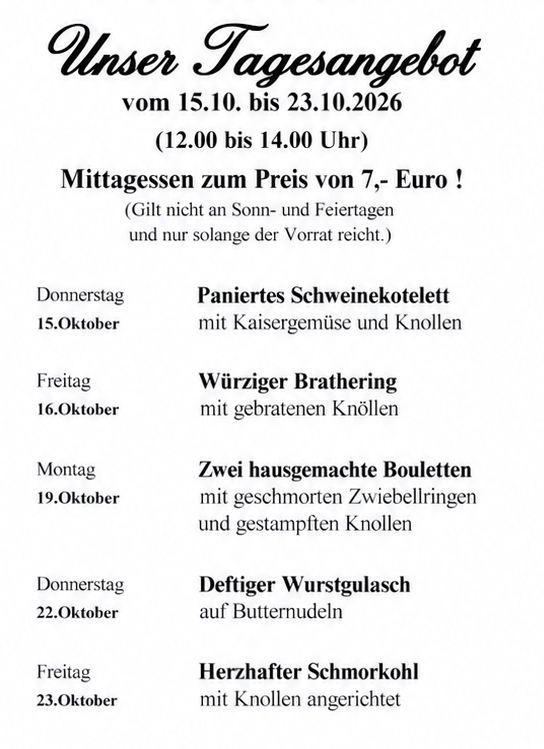 Tagesangebot